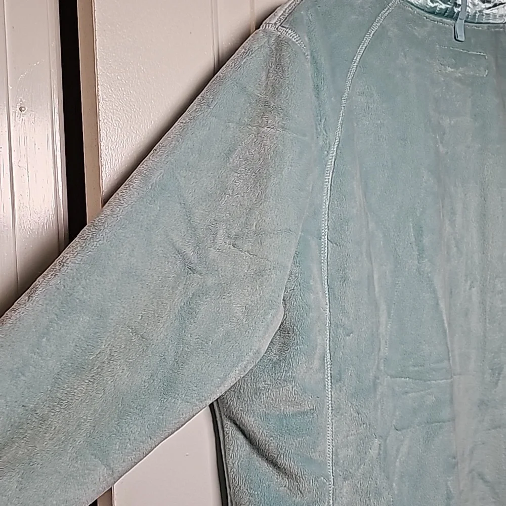 Pendleton XL fuzzy fleece jacket, aquamarine teal - Picture 14 of 16
